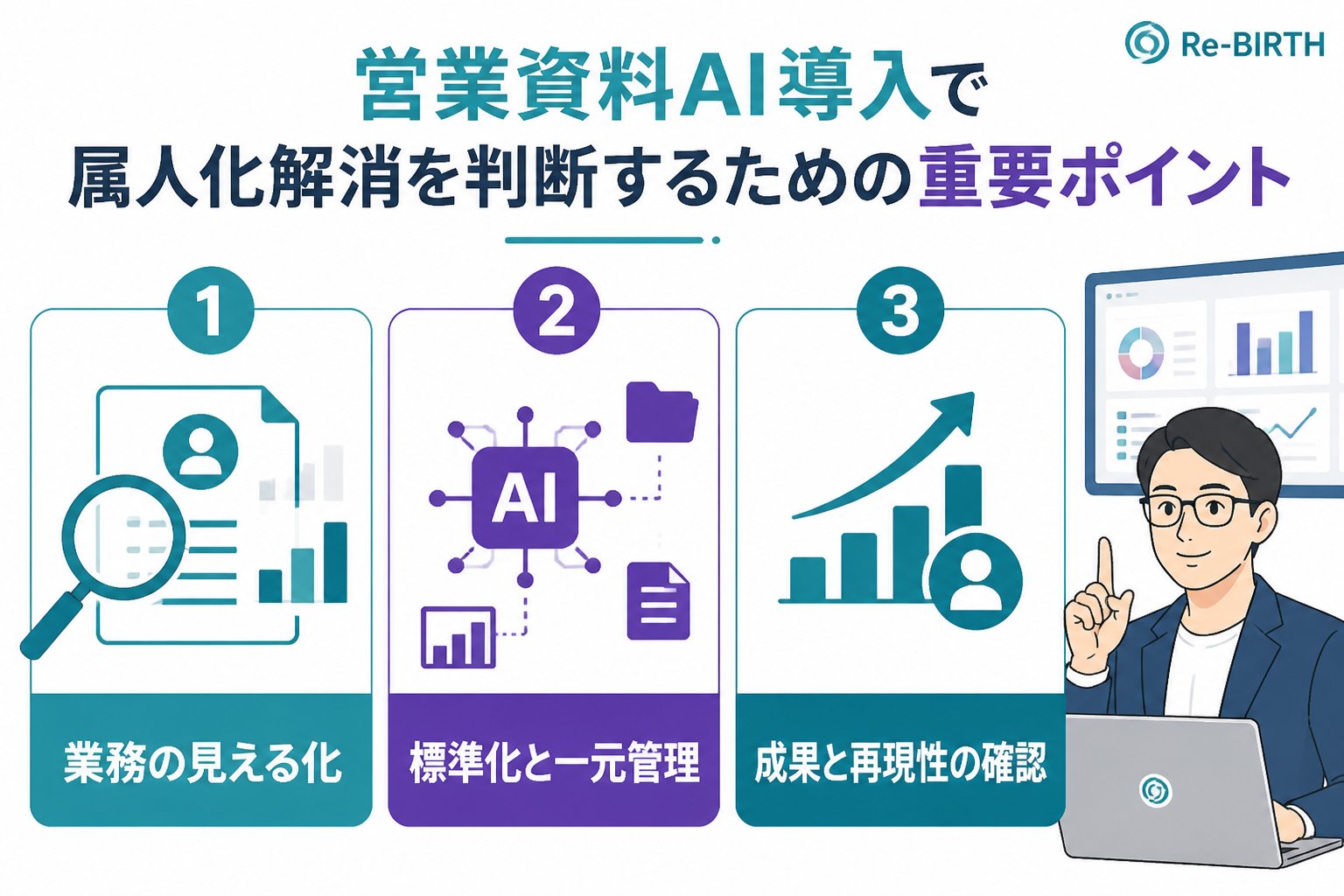 業務改善 営業資料AI導入で属人化解消を判断するための重要ポイント