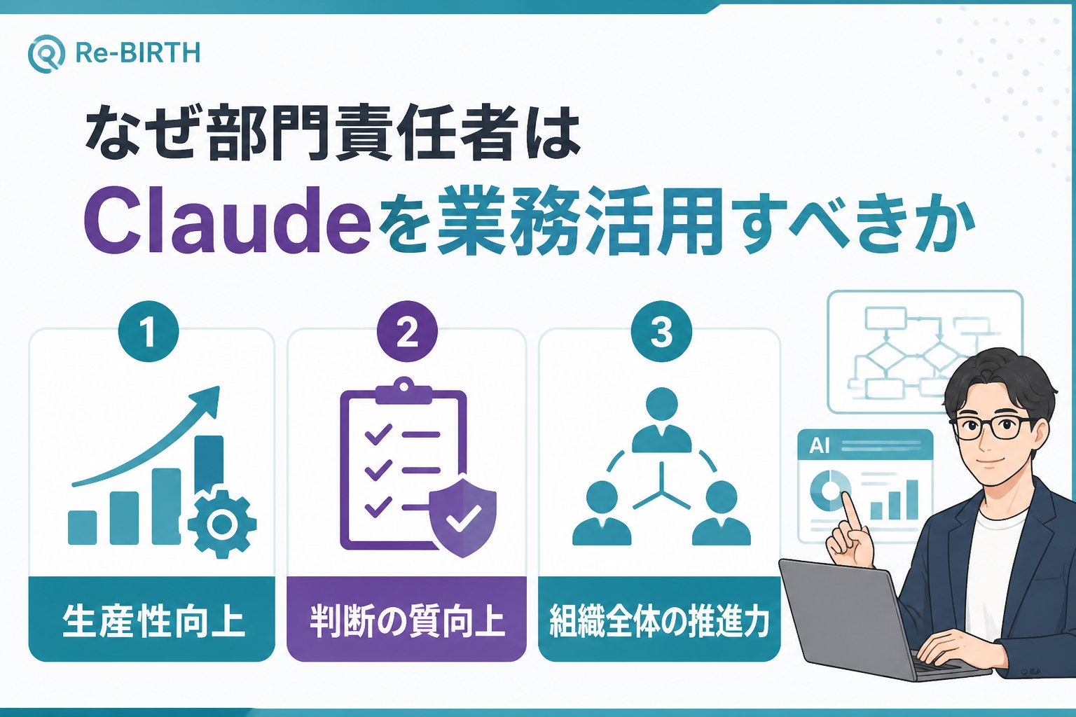 生成AI活用 なぜ部門責任者はClaudeを業務活用すべきか