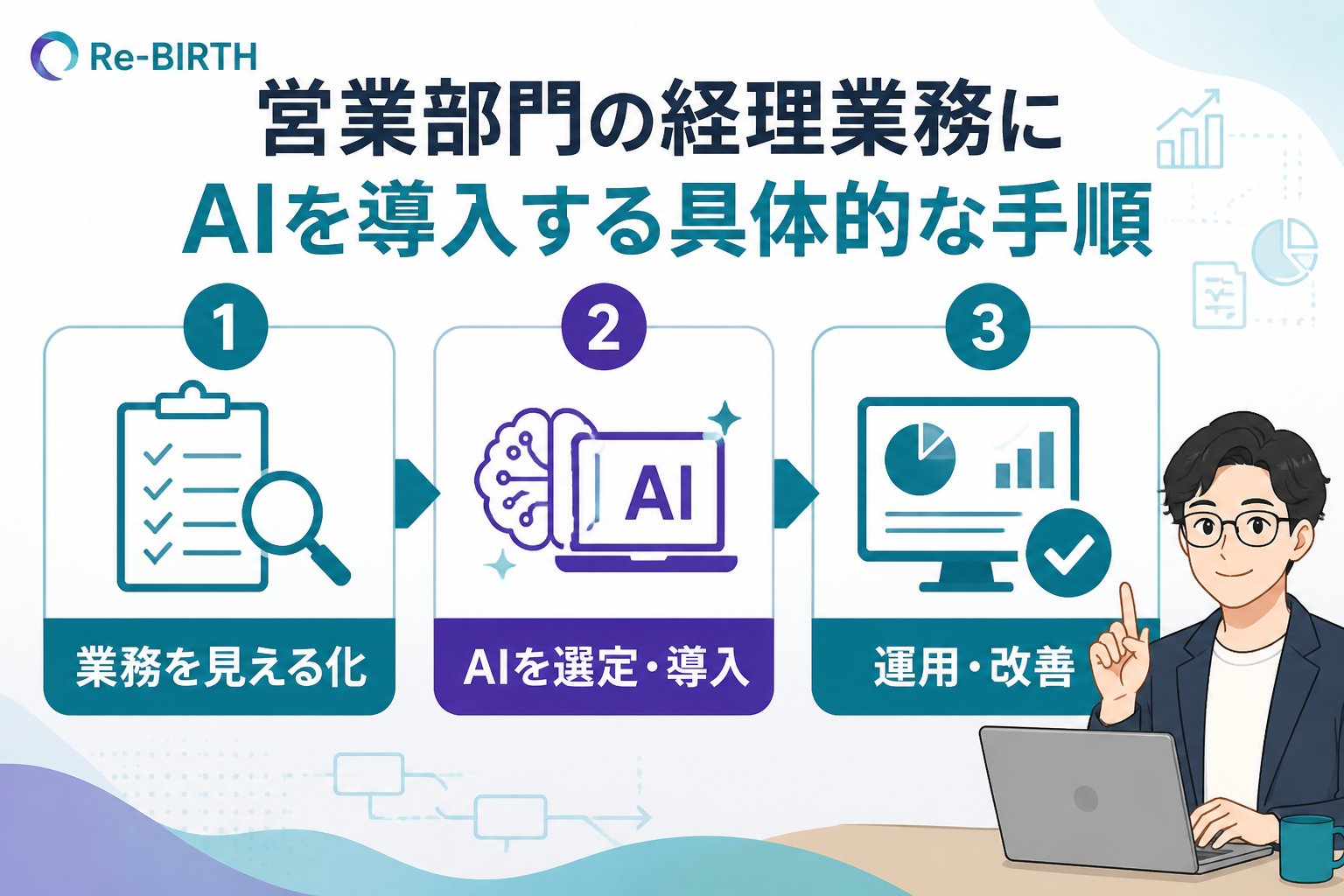 業務改善 営業部門の経理業務にAIを導入する具体的な手順