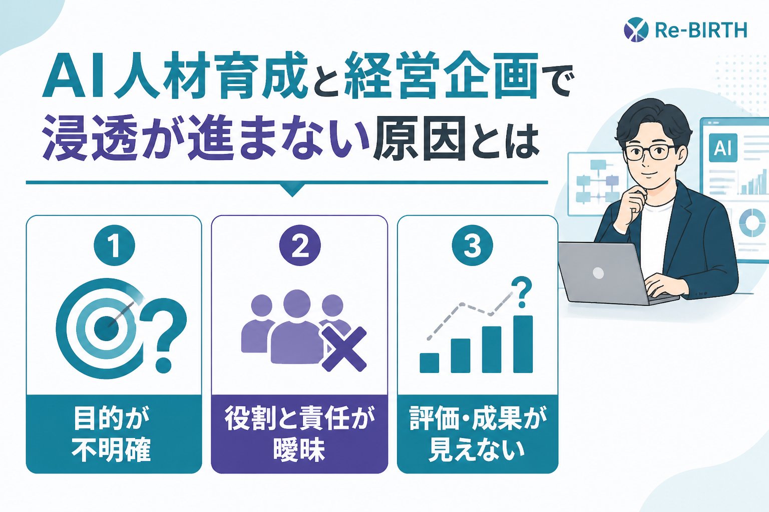 AI組織化 AI人材育成と経営企画で浸透が進まない原因とは