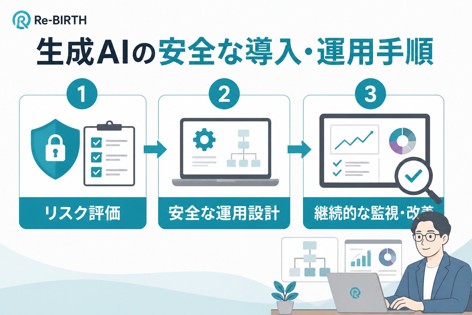 AI導入の失敗回避 生成AIの安全な導入・運用手順の具体的ステップ