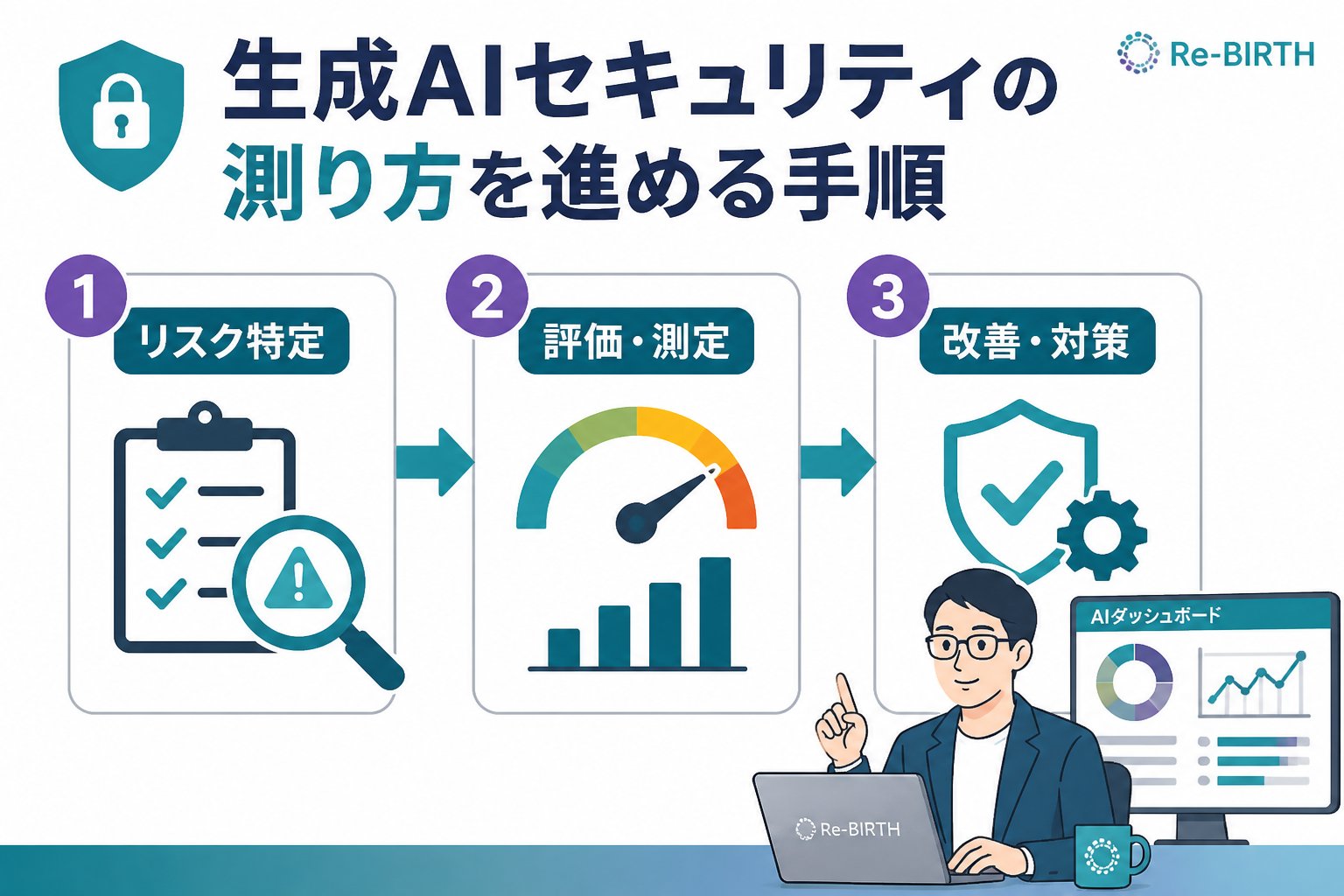 AI導入の失敗回避 生成AI セキュリティ 情報セキュリティ担当 測り方を進める手順