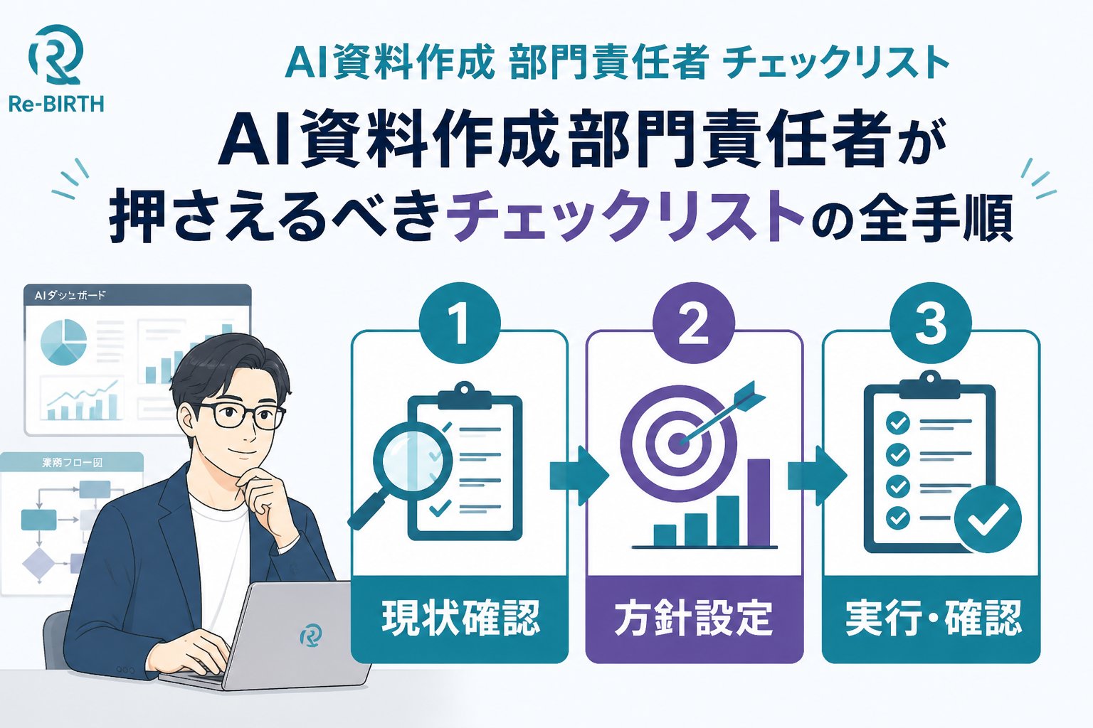 生成AI活用 AI資料作成部門責任者の具体的なチェックリスト手順