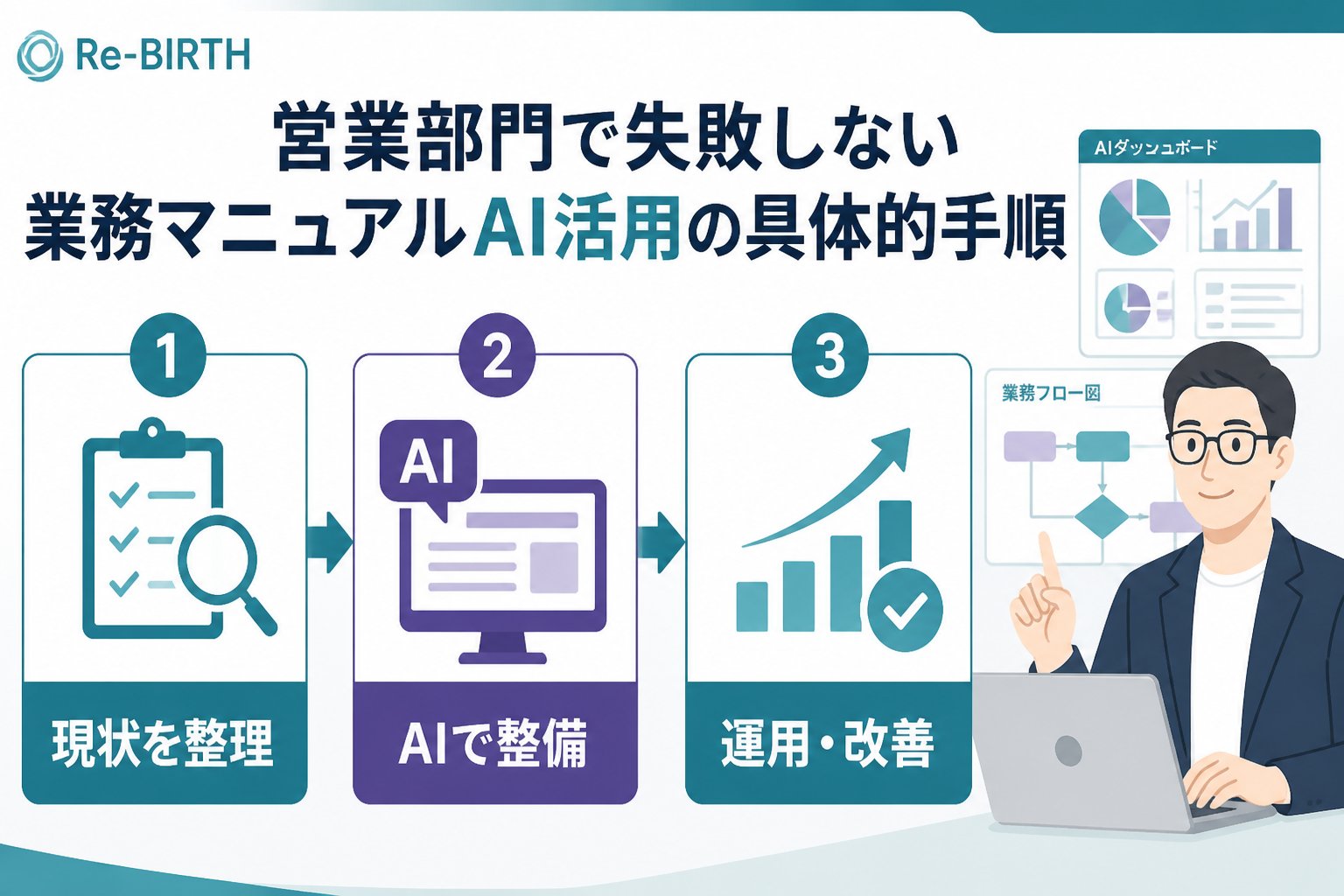 業務改善 営業部門で失敗しない業務マニュアルAI活用の具体的手順