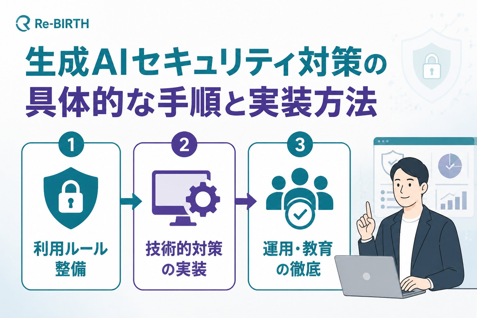 AI導入の失敗回避 生成AIセキュリティ対策の具体的な手順と実装方法