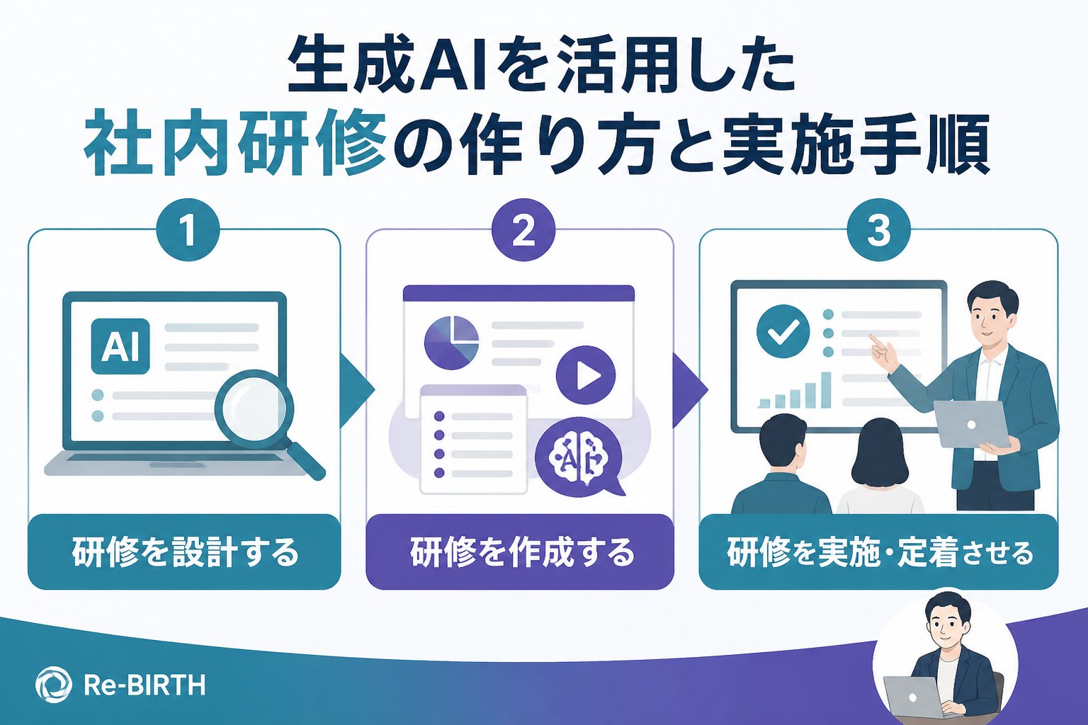 AI組織化 生成AIを活用した社内研修の作り方と実施手順