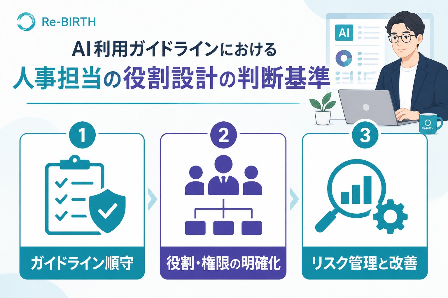 AI組織化 AI利用ガイドラインにおける人事担当の役割設計の判断基準