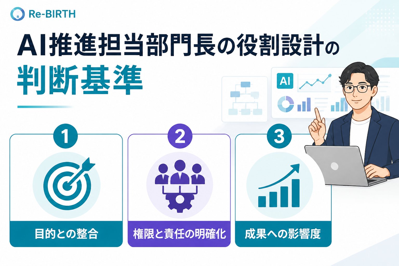 AI組織化 AI推進担当部門長の役割設計の判断基準