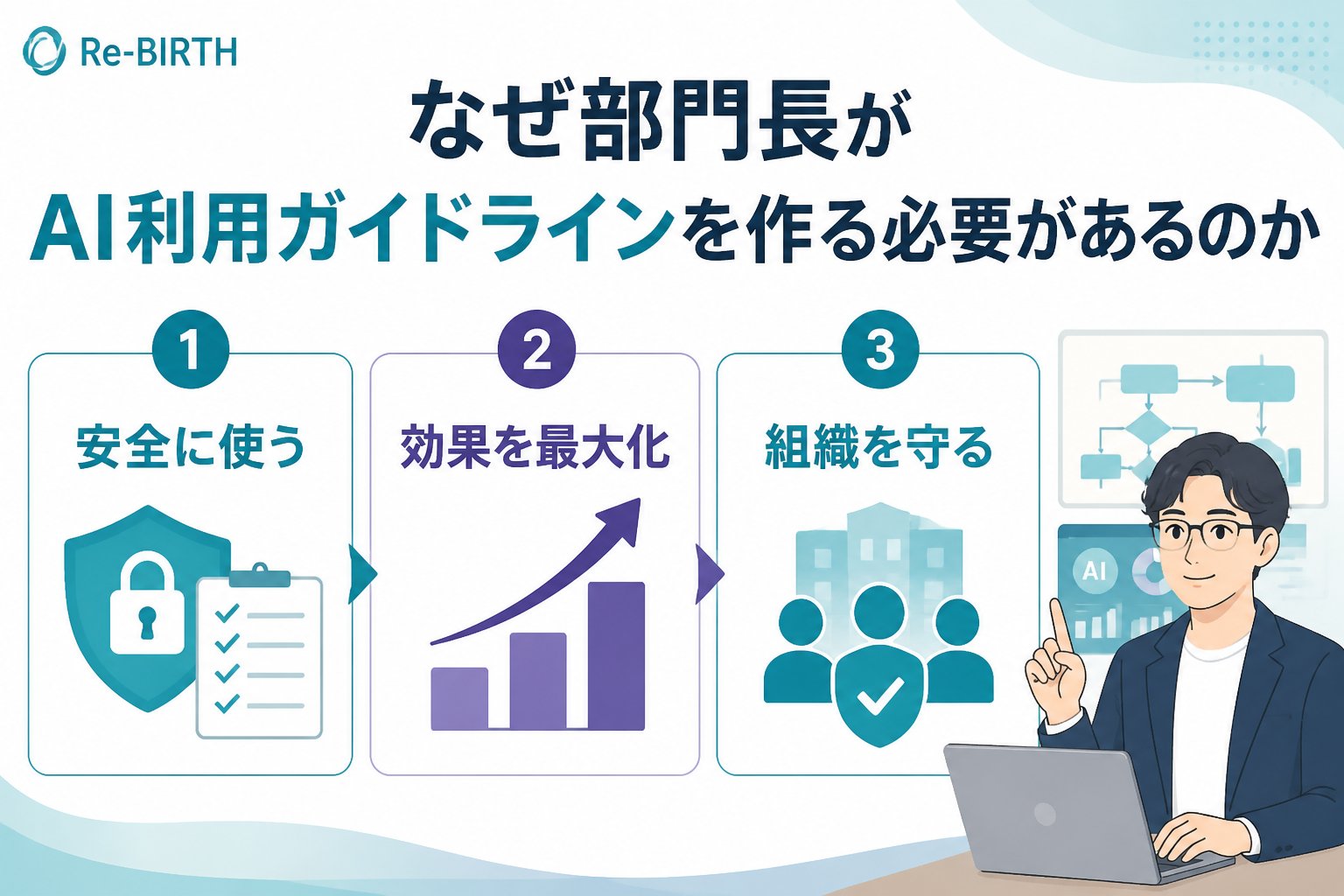 AI組織化 なぜ部門長がAI利用ガイドラインを作る必要があるのか