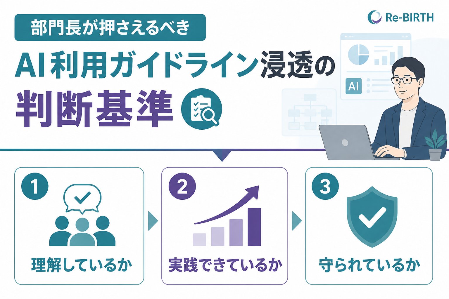 AI組織化 部門長が押さえるべきAI利用ガイドライン浸透の判断基準