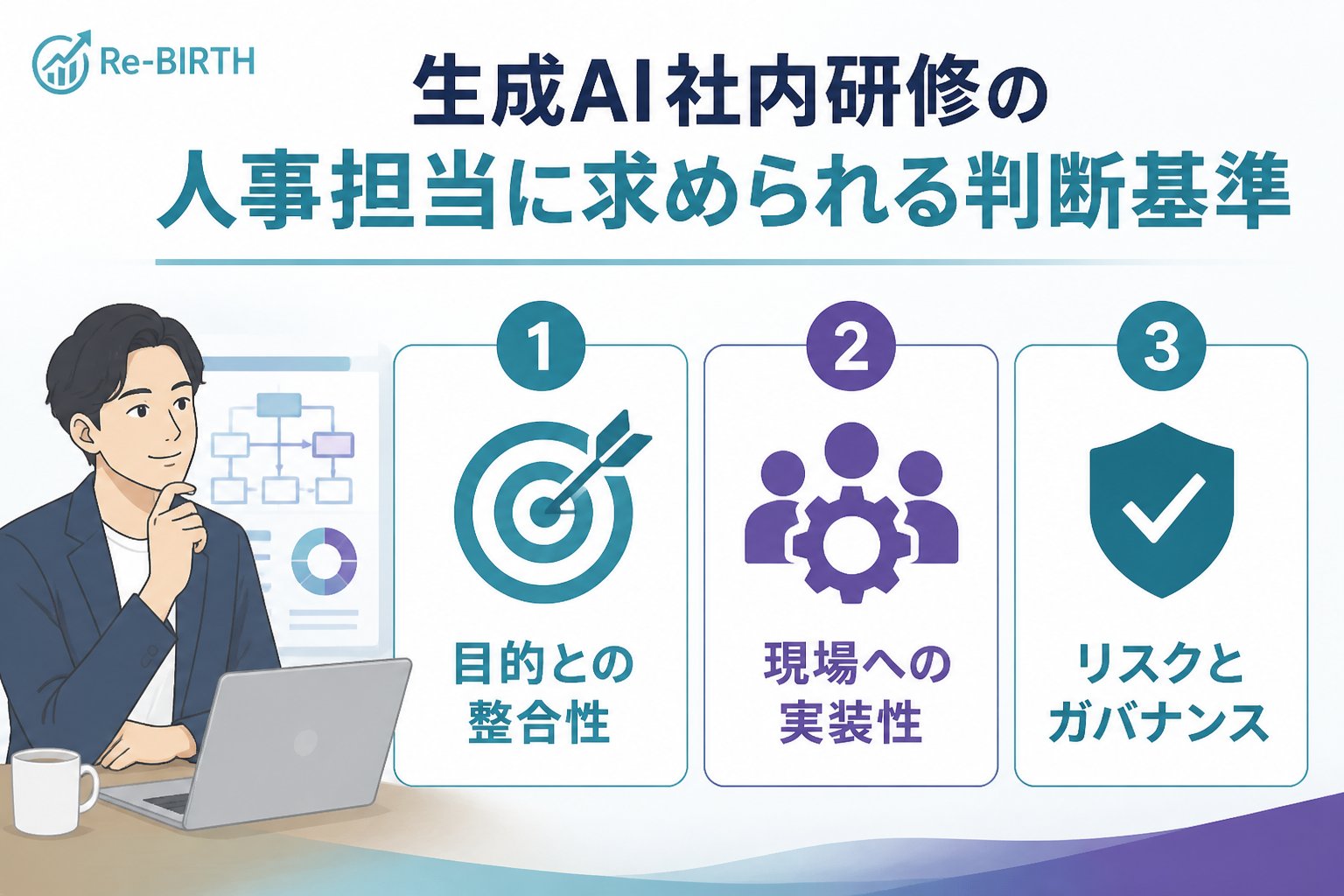 AI組織化 生成AI社内研修の人事担当に求められる判断基準